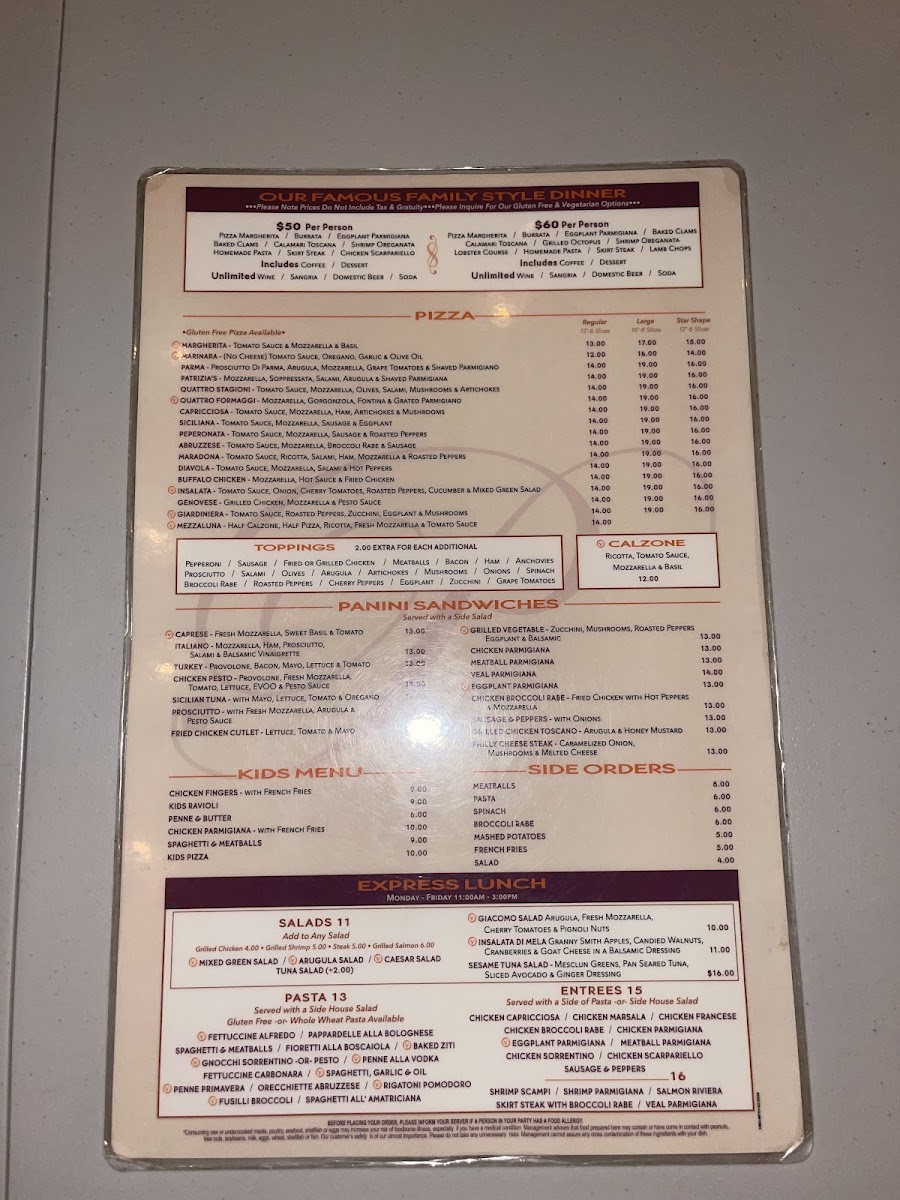 Patrizia's Menu - Image 2